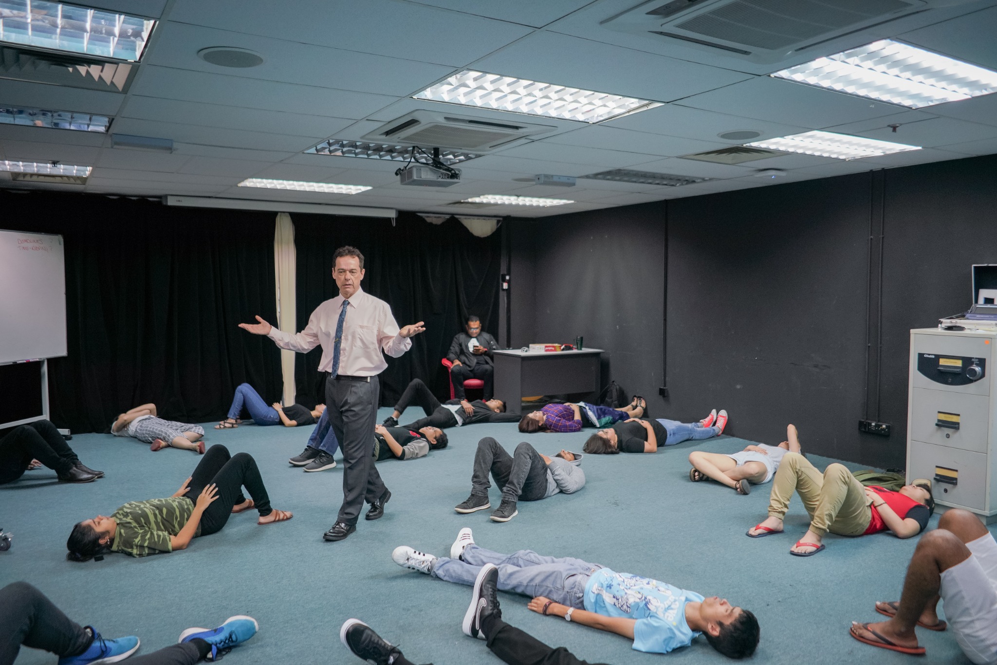 Andy leading a creative learning session at HELP University