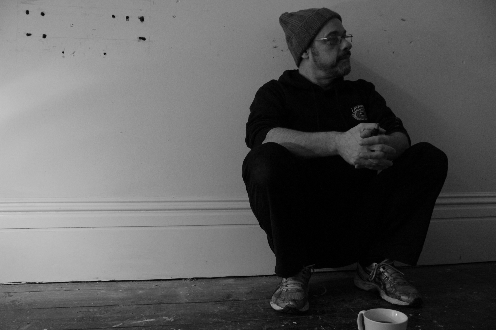 Andy taking a break from rehearsals in 2016