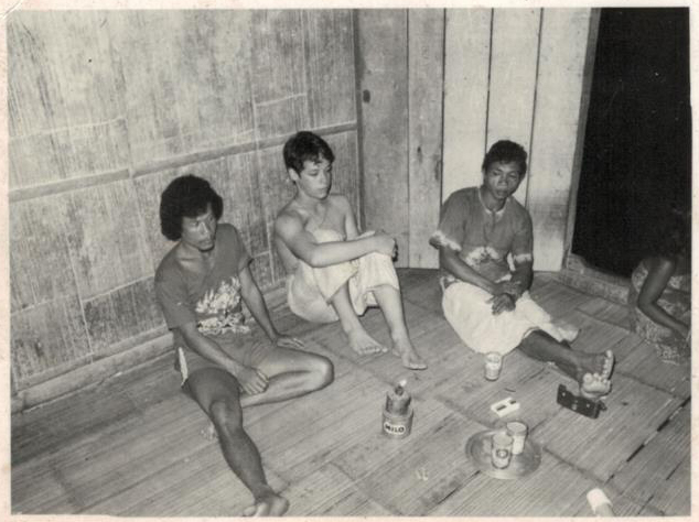Historical photograph supplied as Andy aged thirteen in a Temiar household in the 1970s.