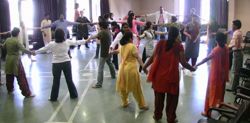 Teacher training session in Delhi in 2009