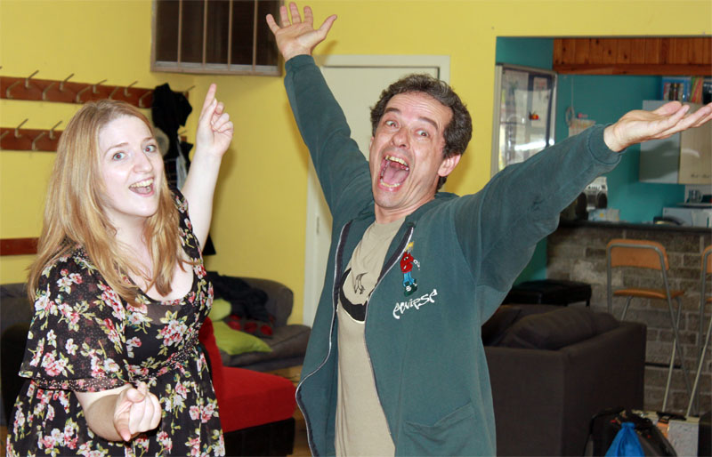 Two performers in The Chronicle of a Bully