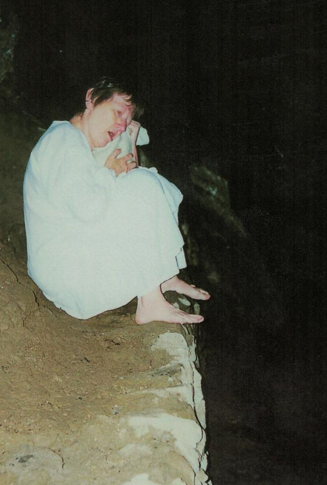 Sue performing A Spiral of Madness at Buxton